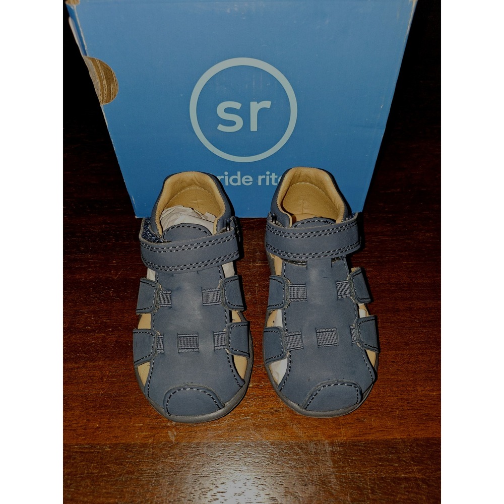 Stride Rite Art Archie Kid's Fisherman Sandals‎ BBO12102 Navy 4W NEW In Box